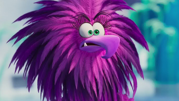 愤怒的小鸟紫色图片