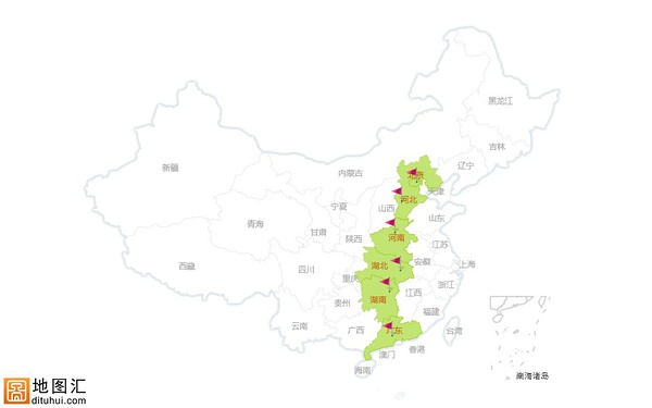 京广高铁经过与停靠的地方