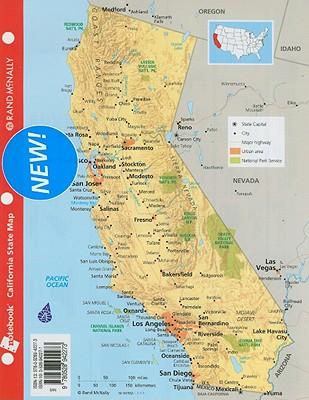 rand mcnally notebook california state map