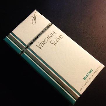 virginia slims menthol cigarette