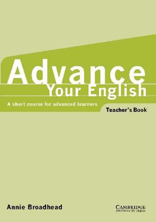 advance your english teacher"s book