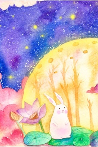 sept·零基础绘画(中秋主题—彩铅,素描,丙烯油画,水彩插画