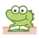 小鳄鱼在看书