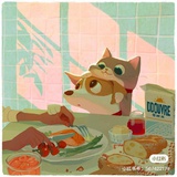 和小猫贴贴