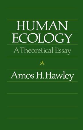 Chicago ecology essay human original paperback theoretical