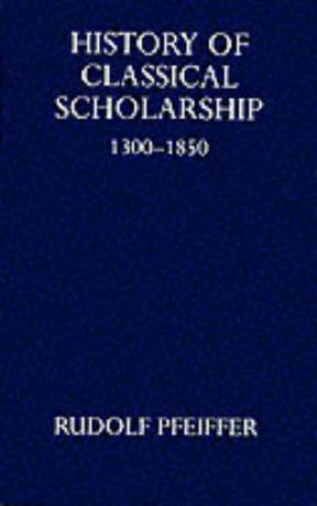 History of Classical Scholarship