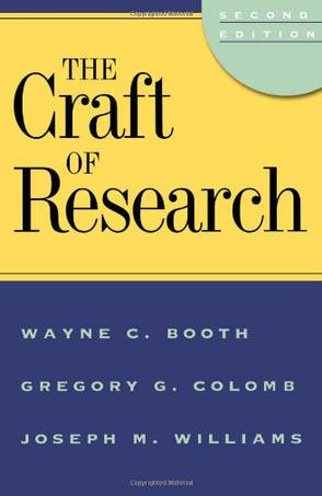 The Craft of Research, 2nd edition